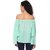 Purys Women Green Solid Off Shoulder Top