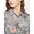 Purys Women Grey Georgette Printed Casual Shirt