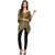 Purys Women Green Solid Regular Top