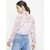 Purys Women White Georgette Printed Casual Shirt