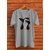Aakash Mens Grey Printed Polyester Round Neck T-Shirt