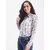 Purys Women Brown Georgette Printed Casual Shirt