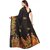 SVB Sarees Womens Black Colour Khadi Silk Saree With Blouse