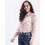 Purys Women Pink Georgette Printed Casual Shirt