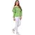 Purys Women Green Solid Off Shoulder Top