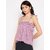 PURYS Women Purple Solid Basic Top