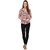 Purys Women Orange Poly Cotton Floral Casual Shirt