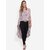 Purys Women Beige Printed Asymmetrical Top