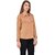 Purys Women Brown Poly Cotton Solid Formal Shirt