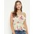 PURYS Women White Printed Regular Top