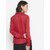 Purys Women Maroon Rayon Solid Formal Shirt