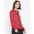 Purys Women Maroon Rayon Solid Formal Shirt