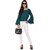 Purys Women Green Solid Regular Top