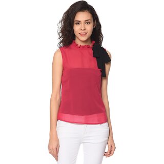 Purys Women Red Solid Regular Top