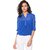 Purys Women Blue Solid Regular Top