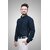 Baleshwar Men Blue Solid Regular Fit Formal Shirt