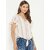 PURYS Women Beige Striped Regular Top
