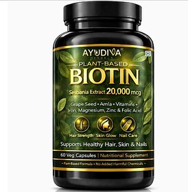 Ayudiva Herbals Biotin Capsule - 60 capsules