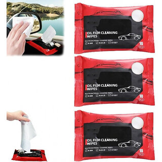 CAR GLASS ANTI FOG WIPES (Pack of 1) 10 Wipes