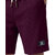 Solid, Self Design Men Purple Casual Shorts