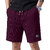 Solid, Self Design Men Purple Casual Shorts