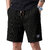 Solid, Self Design Men Black Casual Shorts