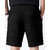 Solid, Self Design Men Black Casual Shorts