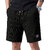 Solid, Self Design Men Black Casual Shorts