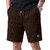 Solid, Self Design Men Brown Casual Shorts