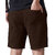 Solid, Self Design Men Brown Casual Shorts