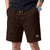 Solid, Self Design Men Brown Casual Shorts