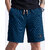 Solid, Self Design Men Dark Blue Casual Shorts