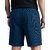 Solid, Self Design Men Dark Blue Casual Shorts
