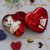 Plastic,Metal Heart Shaped Gift Box with Teddy and Roses Gift for Valentine Day Birthday Anniversary Red Rose Flower, Teddy and Rose Day Gift for Boyfriend Girlfriend