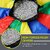 Kids Play Parachute Rainbow Colored 12 Feet with 8 Handles