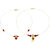 1 Layer Invisible Chain Necklace, Red Colour Combo, 2 Qty