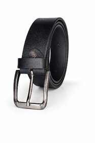 LETHER BLET 1200651 BLACKMens Premium Black Leather Belt for Formal  Casual Wear with Stylish Metal Buckle  Durable