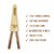 TBBC Double Barrel Wooden Joint Holder - 2 in 1 Cigarette Holder, Natural Hardwood, Portable  Handcrafted, Premium Smoking Accessory for Adults