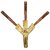 TBBC  Wooden Joint Holder - 3 in 1 J holder with Stash Bag  3 Holes cig holder