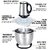Steel Meat Grinder 2 Liter with Handle - Stainless Steel Electric Meat Grinder Machine with Bowl for Kitchen - Heavy Dut
