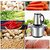 Steel Meat Grinder 2 Liter with Handle - Stainless Steel Electric Meat Grinder Machine with Bowl for Kitchen - Heavy Dut