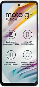 (Refurbished) Motorols G40 Fusion (4 GB RAM, 64 GB Storage, Silver) - Superb Condition, Like New