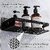 Pack of 2 Self Adhesive Bathroom Shelf for Wall Shelf Organizer Wall Mounted Bathroom Shelves Rack Holder Stand for Bathroom Accessories Organiser Without Drill (Pack of 2)