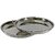 Stainless Steel Plates  Traditional  Authentic  Your Kitchen with Plates, 29x29x3.5 cm, 700 gm Weight, 2 Qty