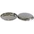 Stainless Steel Plates  Traditional  Authentic  Your Kitchen with Plates, 29x29x3.5 cm, 700 gm Weight, 2 Qty