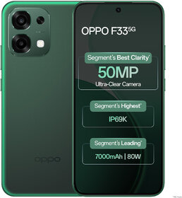 OPPO F33 5G (8GB RAM, 128GB Storage, Forest Green)