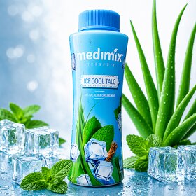 Medimix Ayurvedic Ice Cool Talc Powder (50gm)