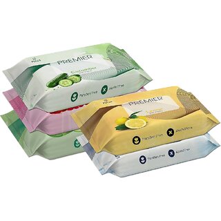 Premier Refreshing Face Wet Wipes - 2 pcs