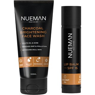 NUEMAN Face Wash + Lip Balm Combo