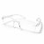 CRISTEL CLEAR WHITE 090526  Stylish Rimless Anti Glare Glasses for Men Blue Cut Lens for Office  Study